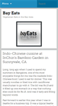 Mobile Screenshot of bayeats.rangaprabhu.com